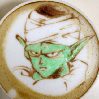 Illustration for article titled Nerdy Cafe Latte Art Is More Amazing in Color